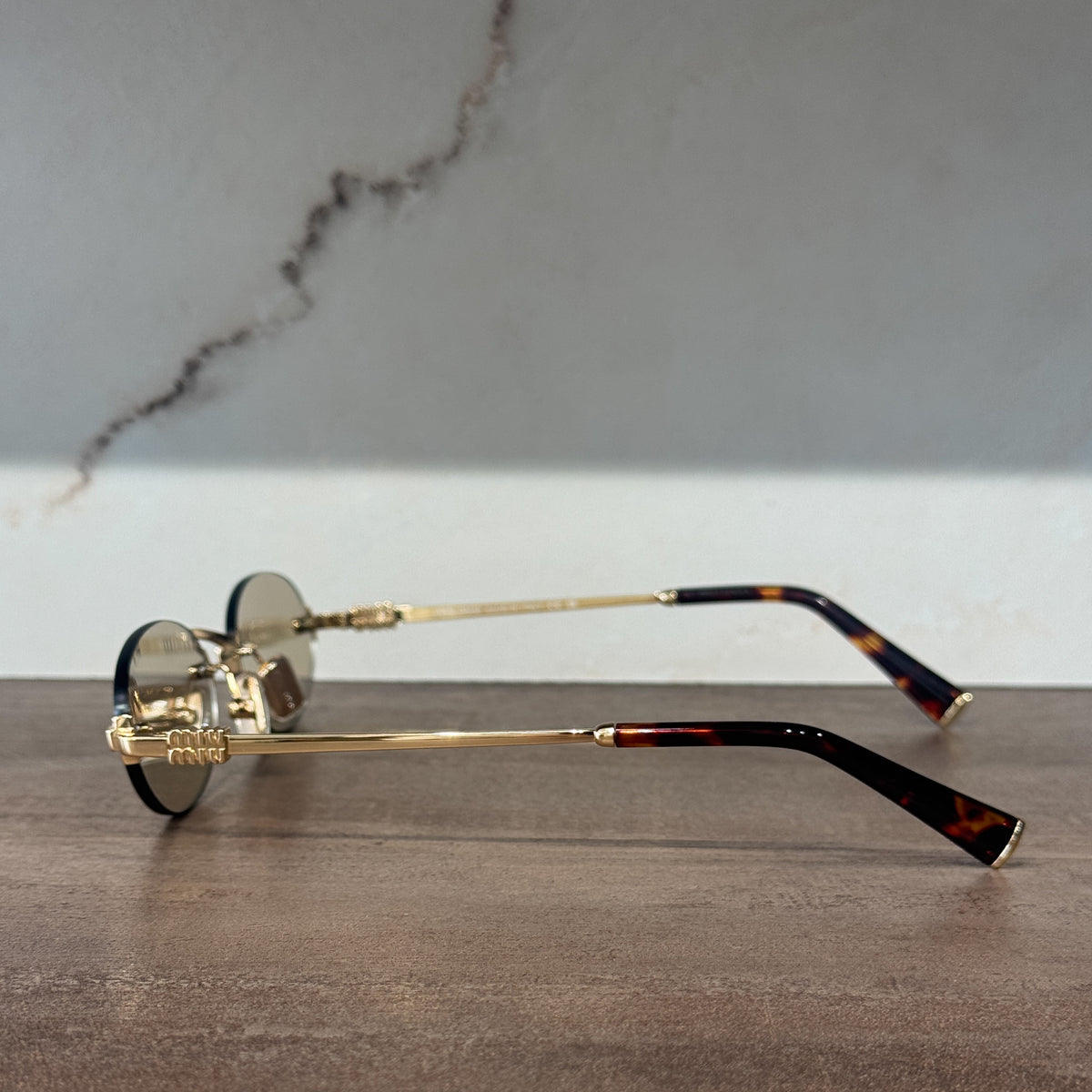 OA Miu Miu Oval Rimless | Camomile lens