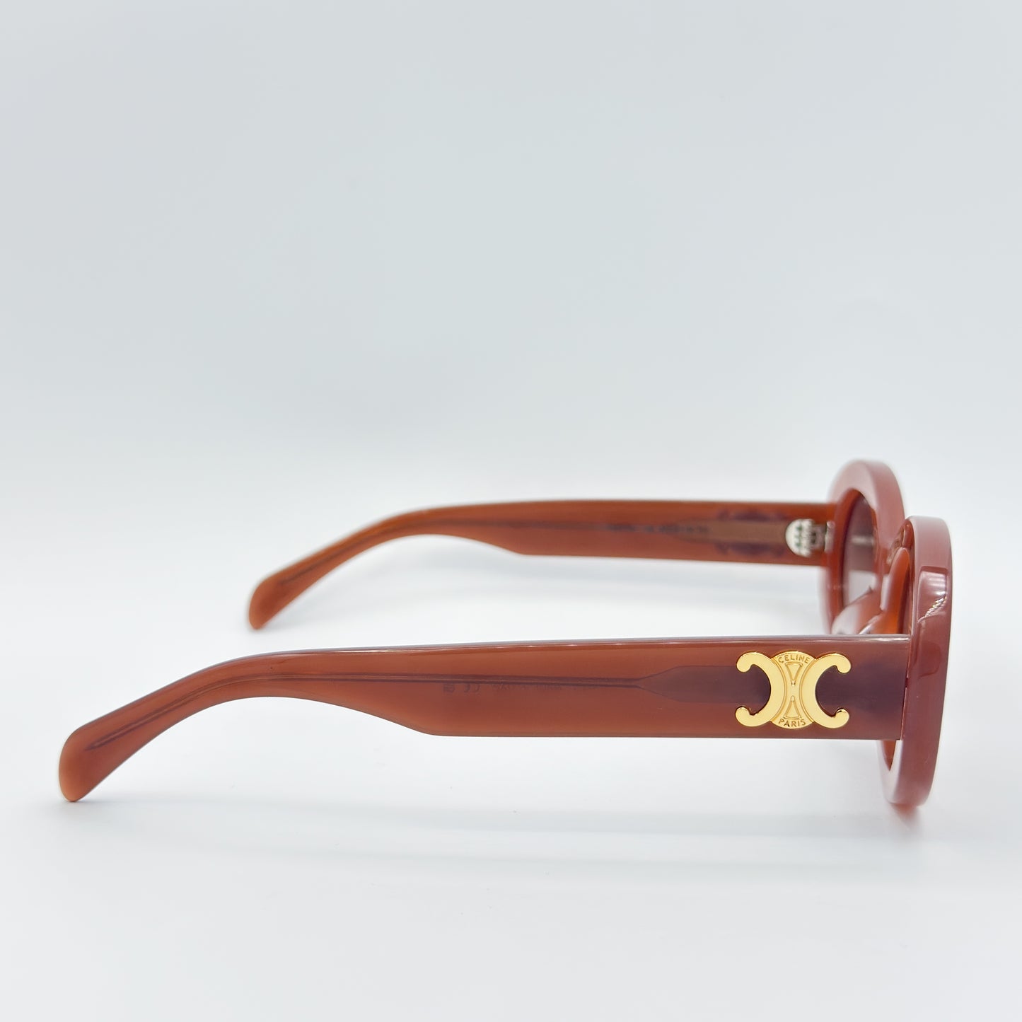OA Celine Triomphe Oval (Milky Hazelnut)