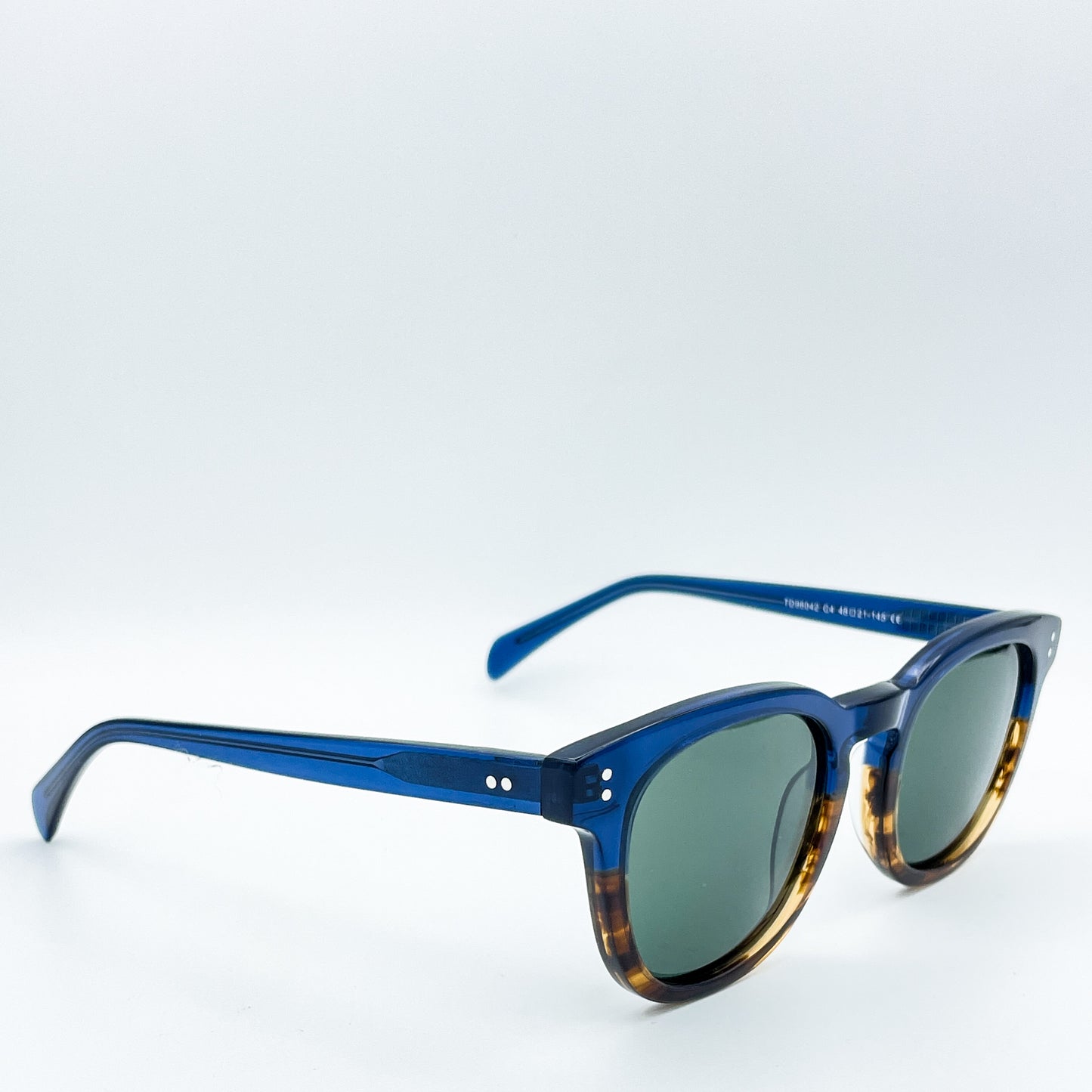 Retro Round Wayfarer (Blue)