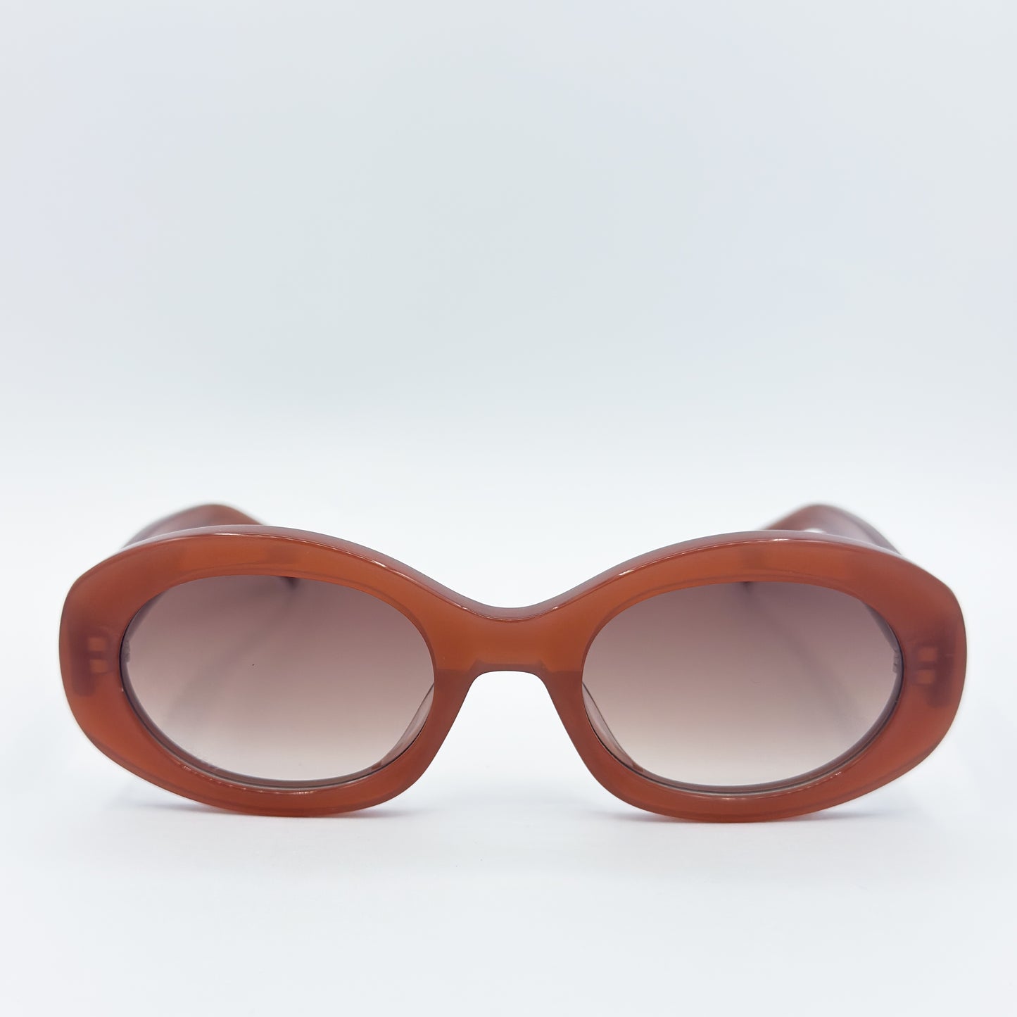 OA Celine Triomphe Oval (Milky Hazelnut)