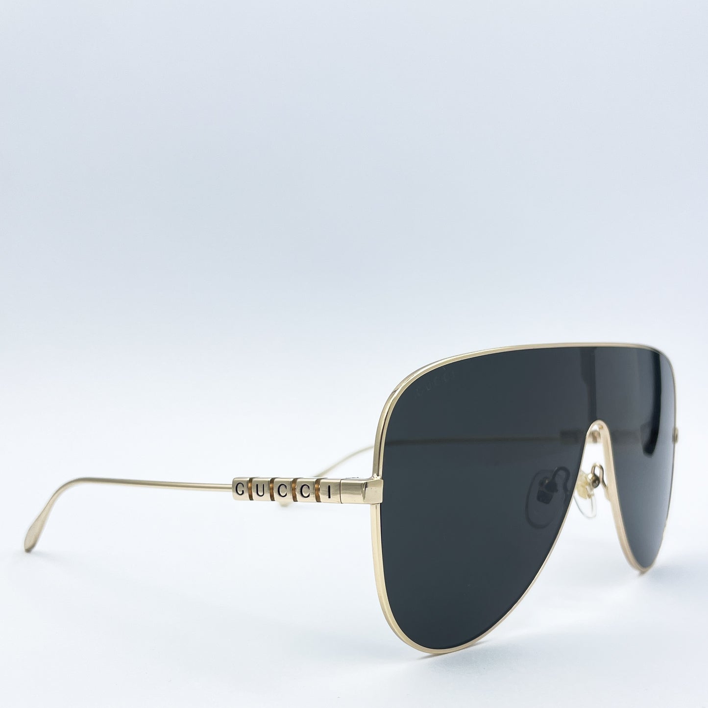 Gucci Oversized Metal Mask Sunglass