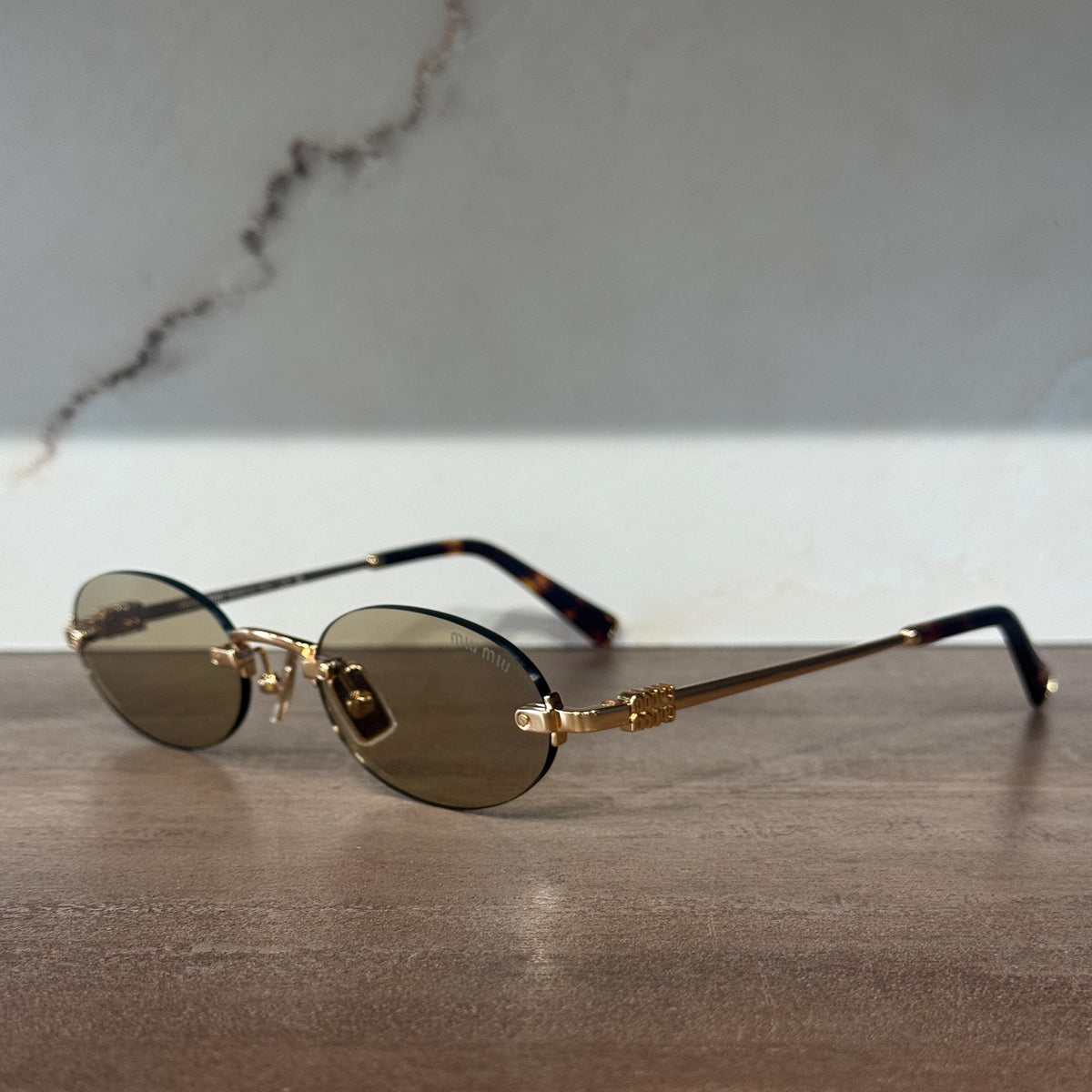 OA Miu Miu Oval Rimless | Camomile lens