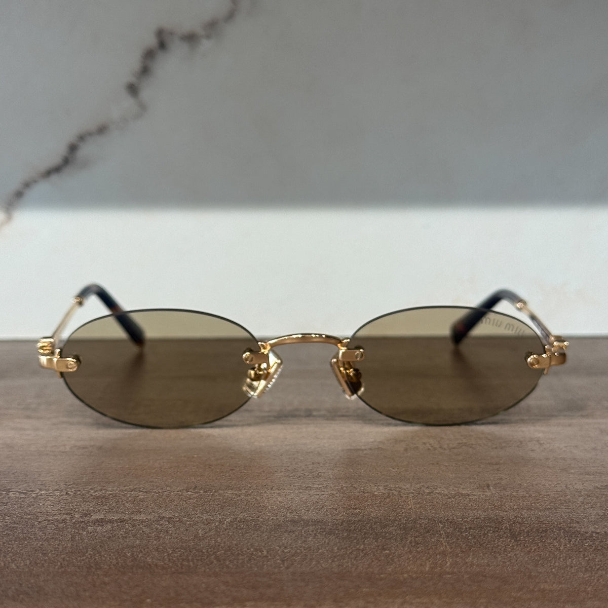 OA Miu Miu Oval Rimless | Camomile lens