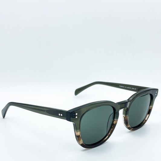 Retro Round Wayfarer (Green)